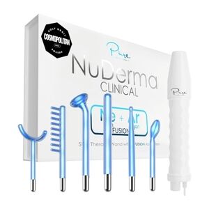 NUDE NuDerma Clinical Skincare Wand - Blue and White